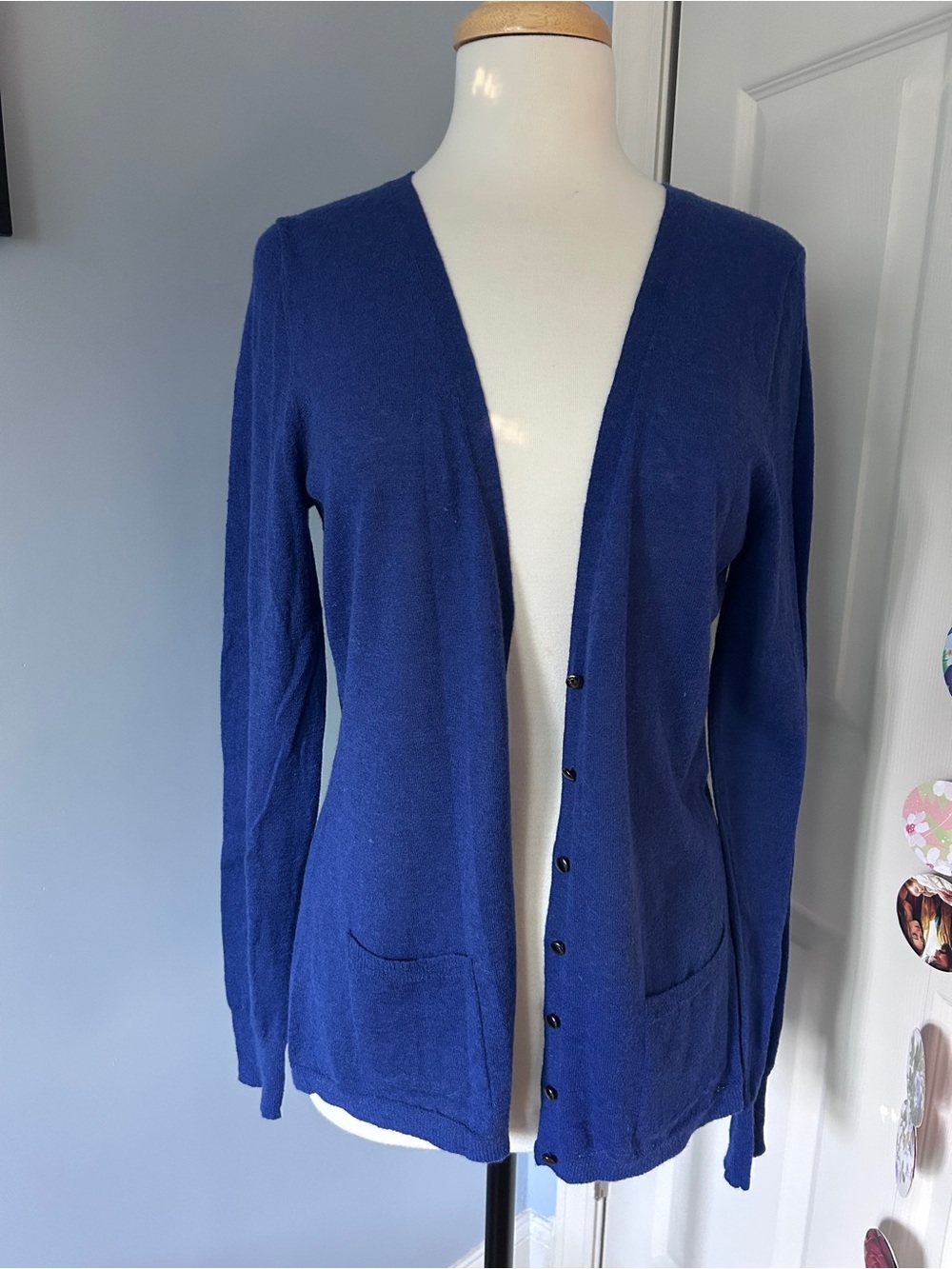 Banana Republic Royal Blue Button-Front Women's Cardigan